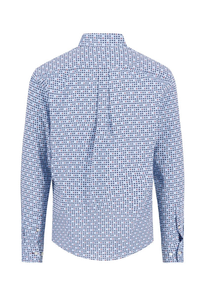 Fynch Hatton Combi Print Shirt - Deep Merlot