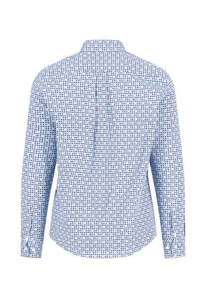 Fynch Hatton Combi Print Shirt - Dark Leaf