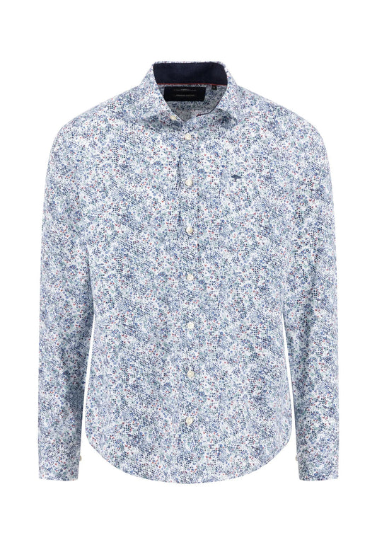 Fynch Hatton Premium Flower Print Shirt - Fern