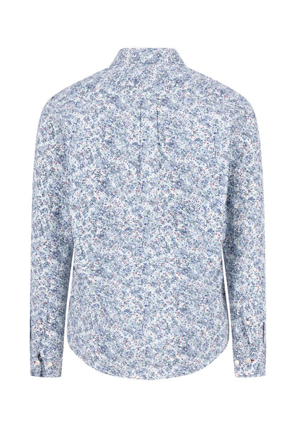 Fynch Hatton Premium Flower Print Shirt - Fern