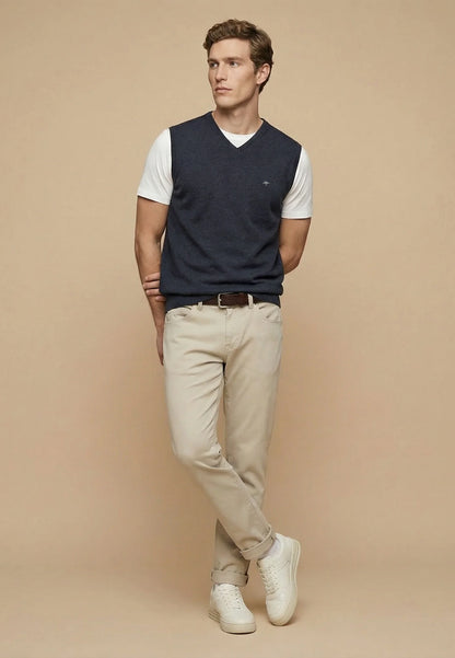 Fynch Hatton Superfine Slipover - Navy