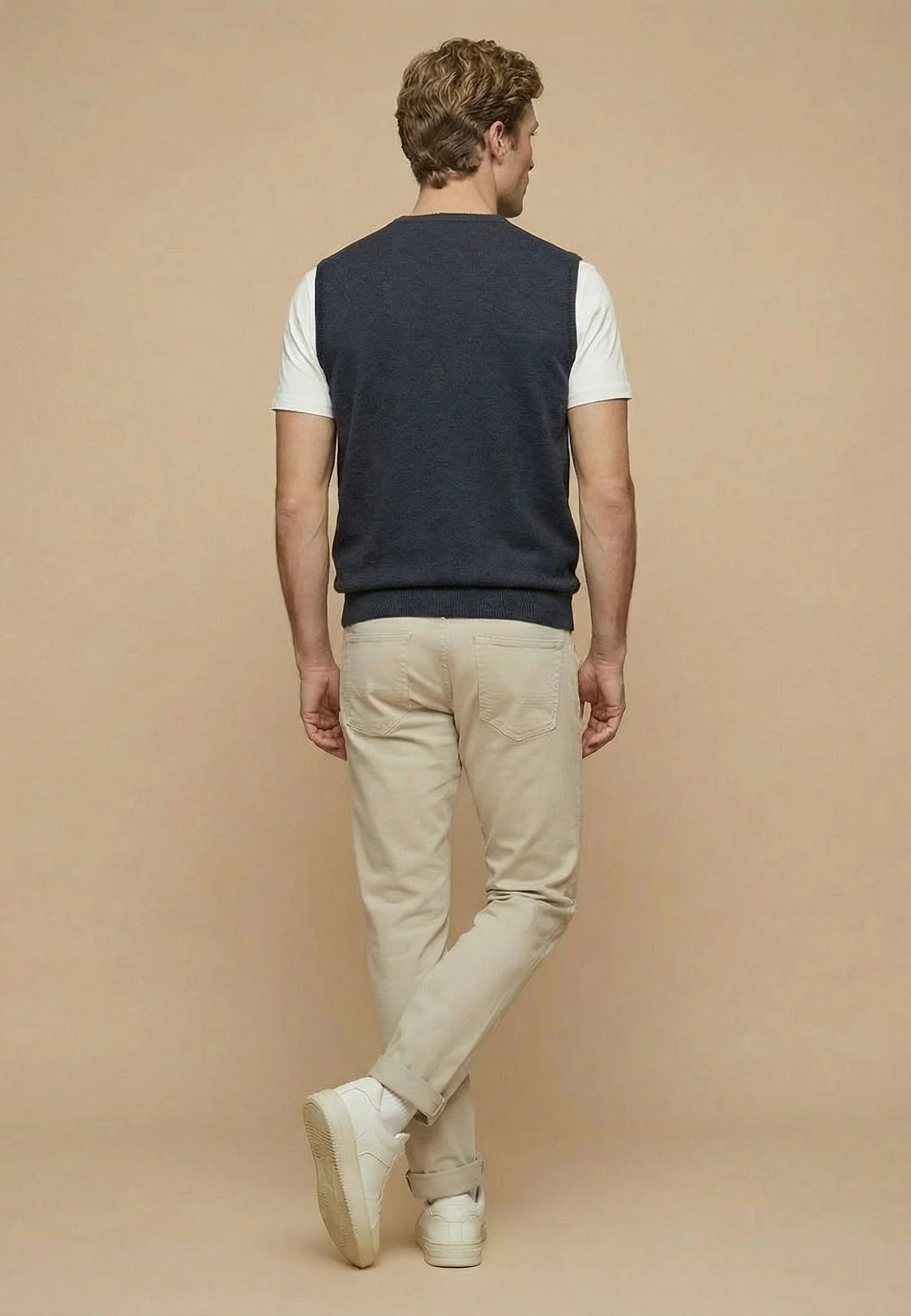 Fynch Hatton Superfine Slipover - Navy