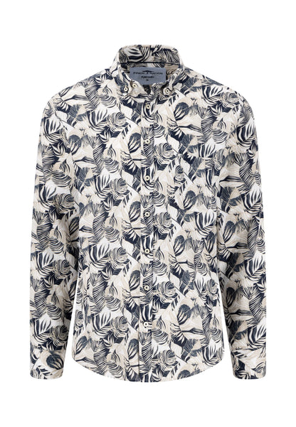 Fynch Hatton Linen Botanical Print Shirt