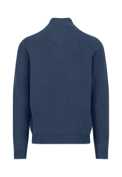 Fynch Hatton Troyer Button 1/4 Zip - Night