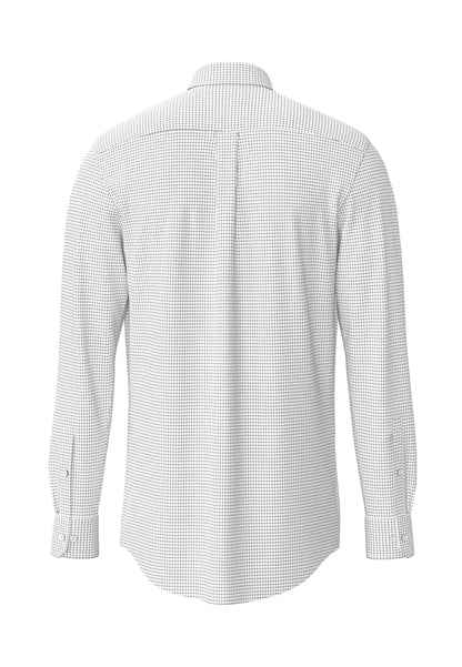 Fynch Hatton Essential Oxford Check Shirt - Dark Leaf