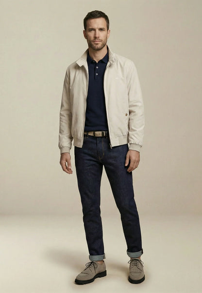 Fynch Hatton Harrington Blouson Jacket - Cement