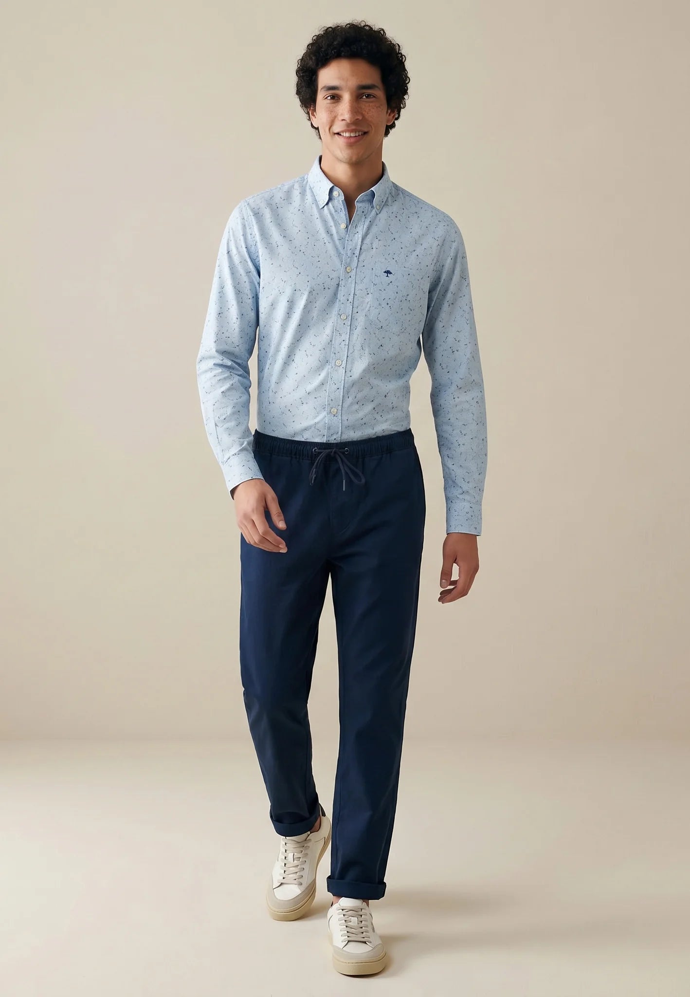Fynch Hatton Printed Shirt - New Breeze