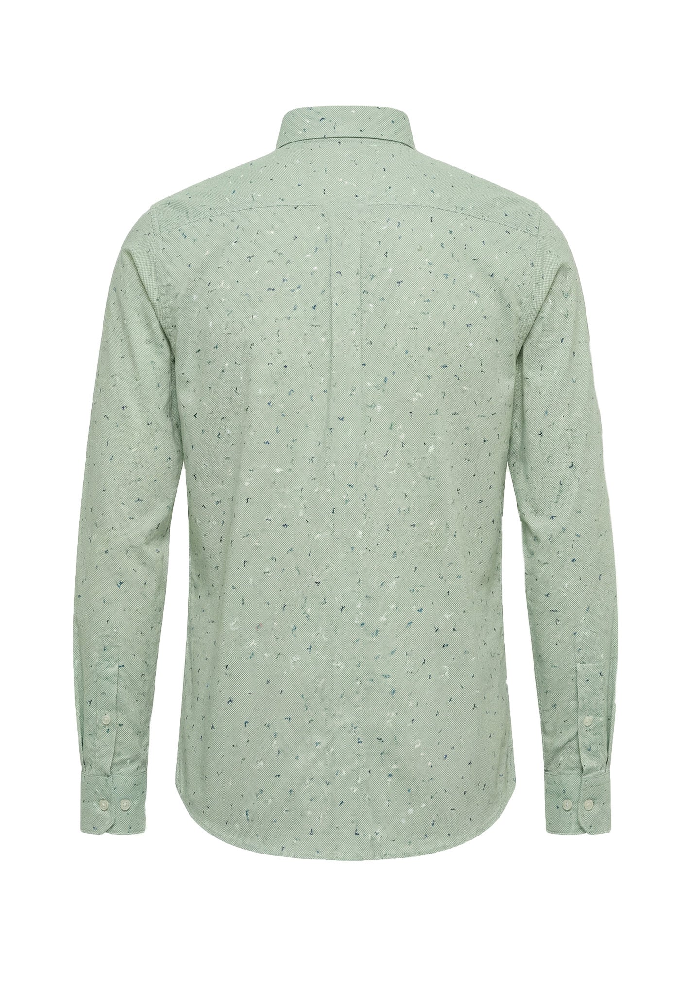 Fynch Hatton Printed Cotton Shirt - Avocado