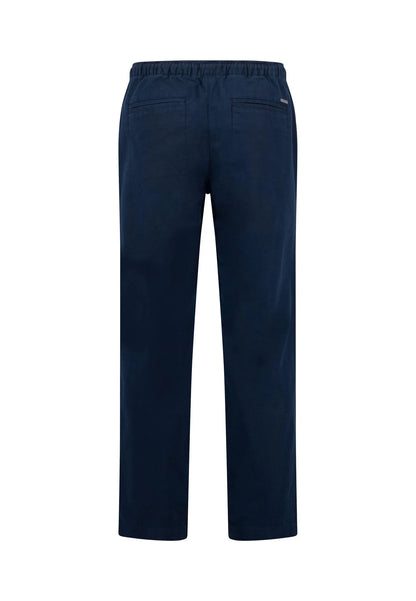 Fynch Hatton Twill Drawstring Pants - Dark Navy