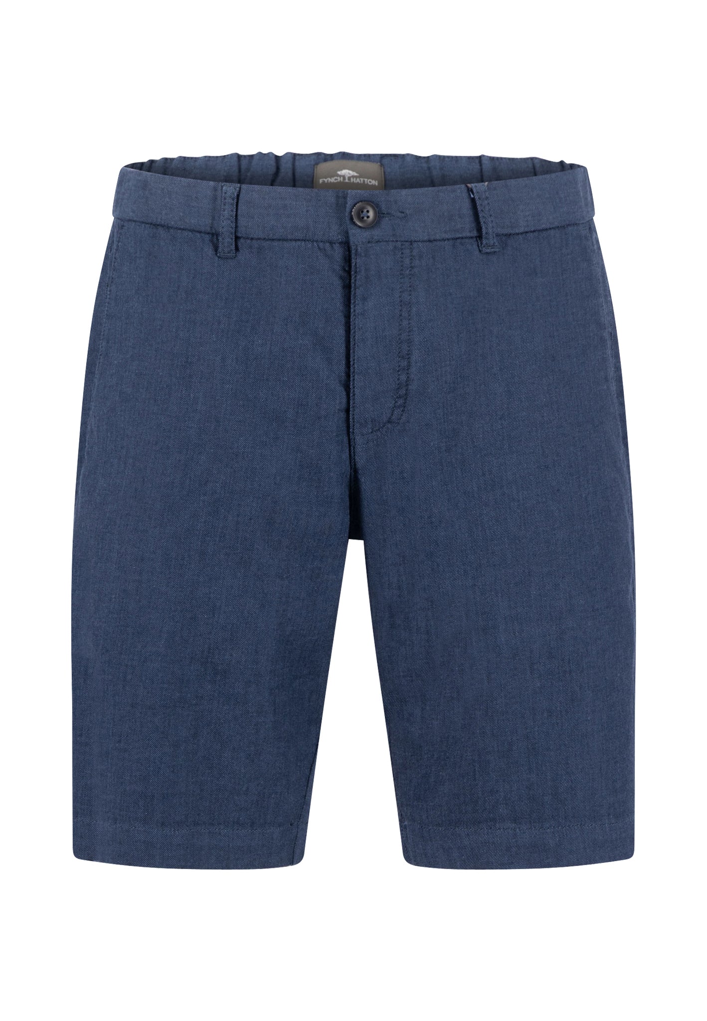 Fynch Hatton Cotton Two-Tone Bermuda Shorts - Dark Navy