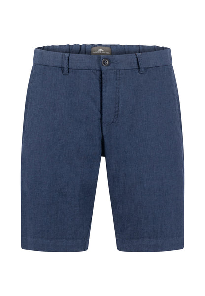 Fynch Hatton Cotton Two-Tone Bermuda Shorts - Dark Navy