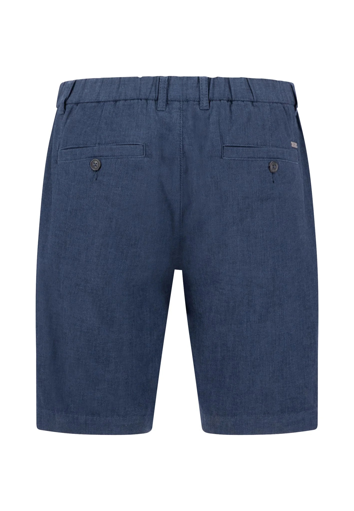 Fynch Hatton Cotton Two-Tone Bermuda Shorts - Dark Navy