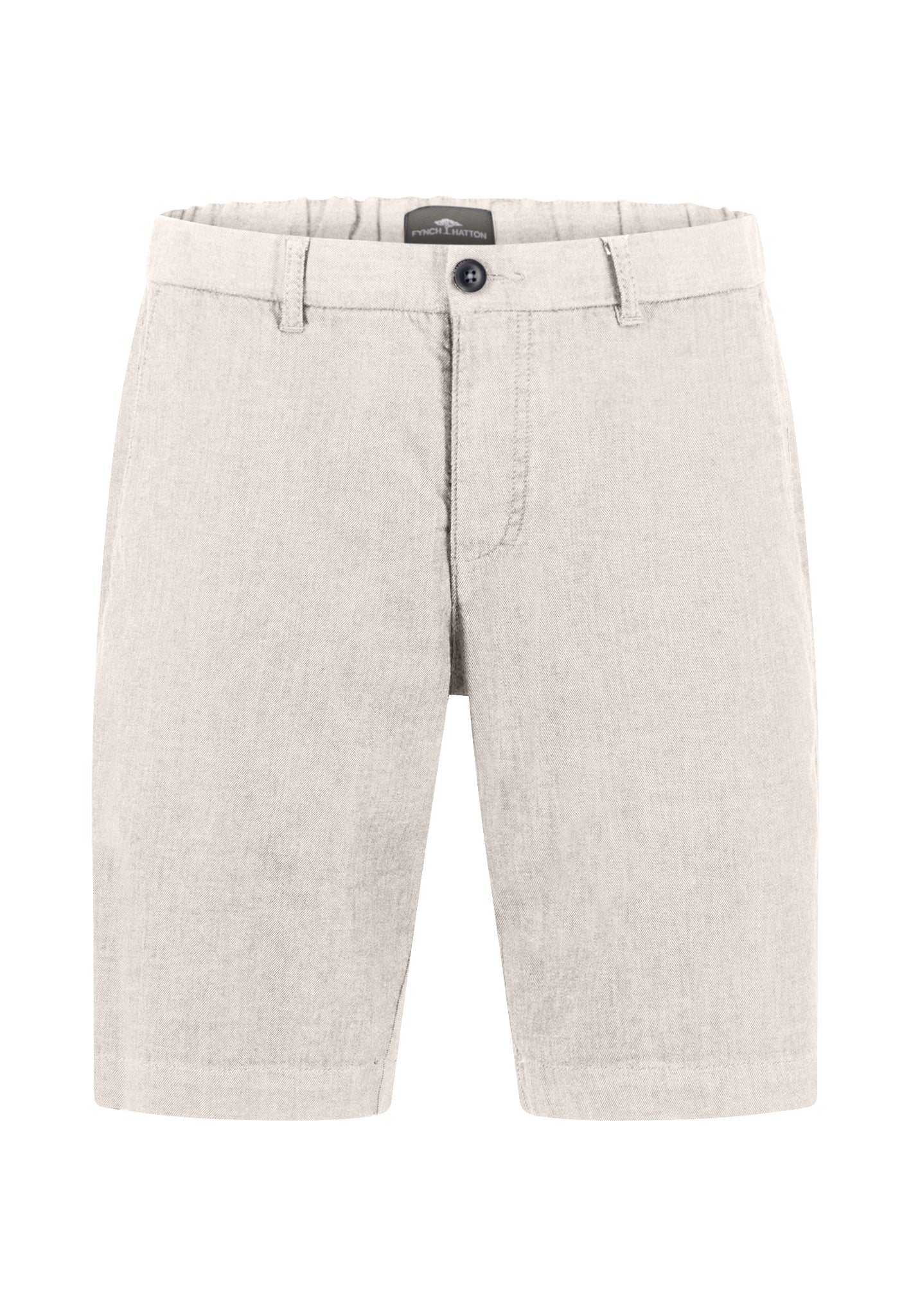 Fynch Hatton Cotton Two-Tone Bermuda Shorts - Stone