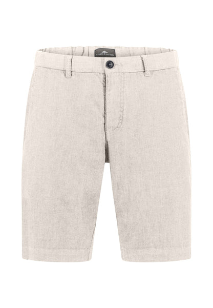 Fynch Hatton Cotton Two-Tone Bermuda Shorts - Stone