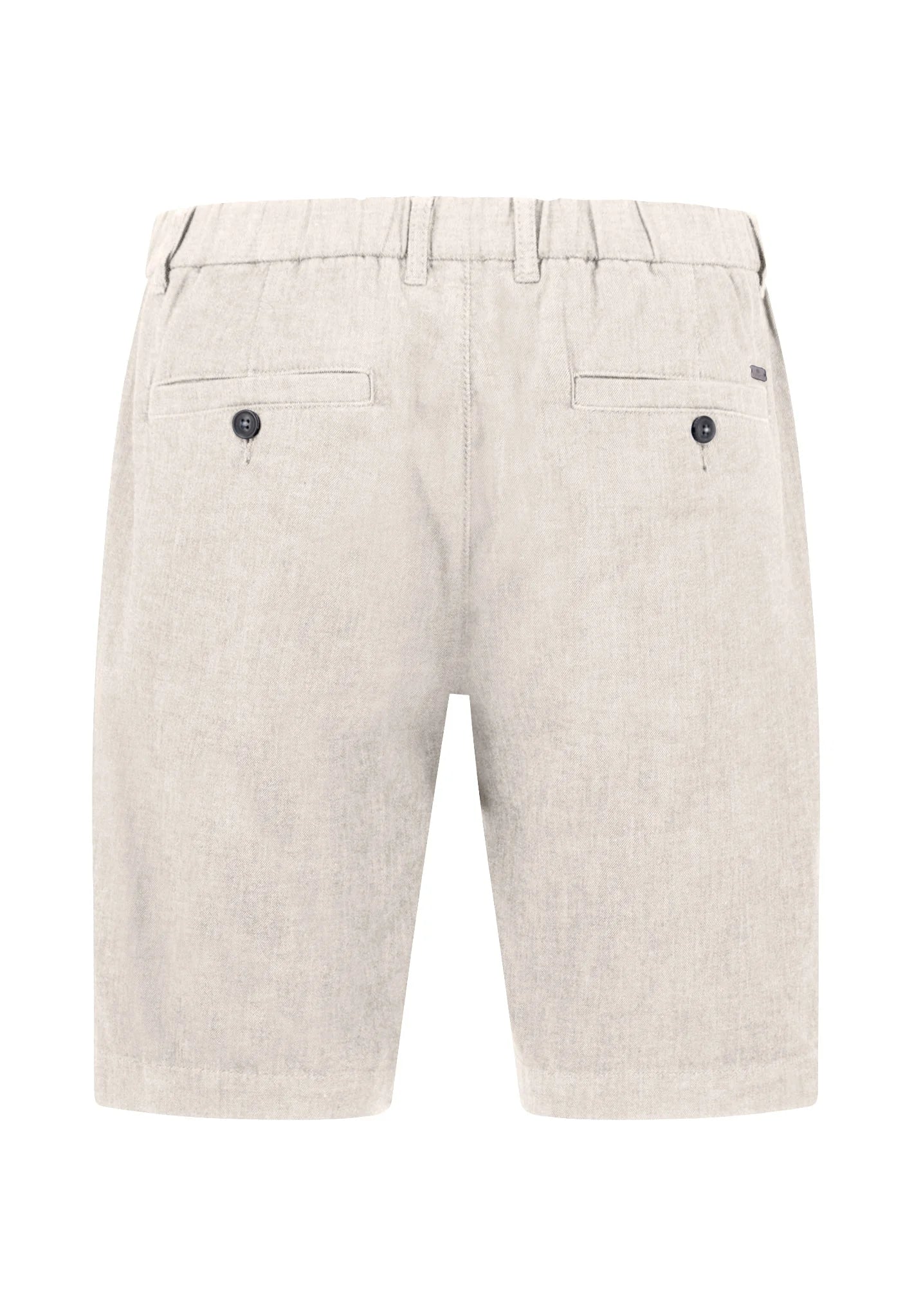 Fynch Hatton Cotton Two-Tone Bermuda Shorts - Stone