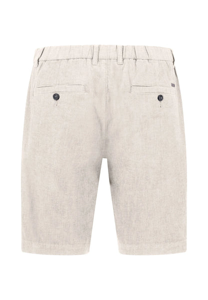 Fynch Hatton Cotton Two-Tone Bermuda Shorts - Stone