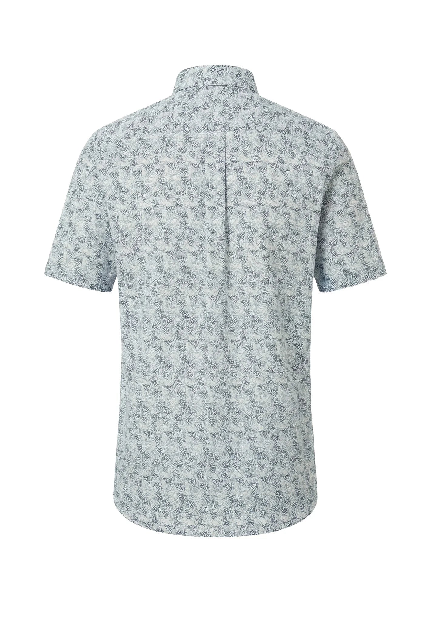 Fynch Hatton Short Sleeve Summer Print Shirt- Pale Yellow