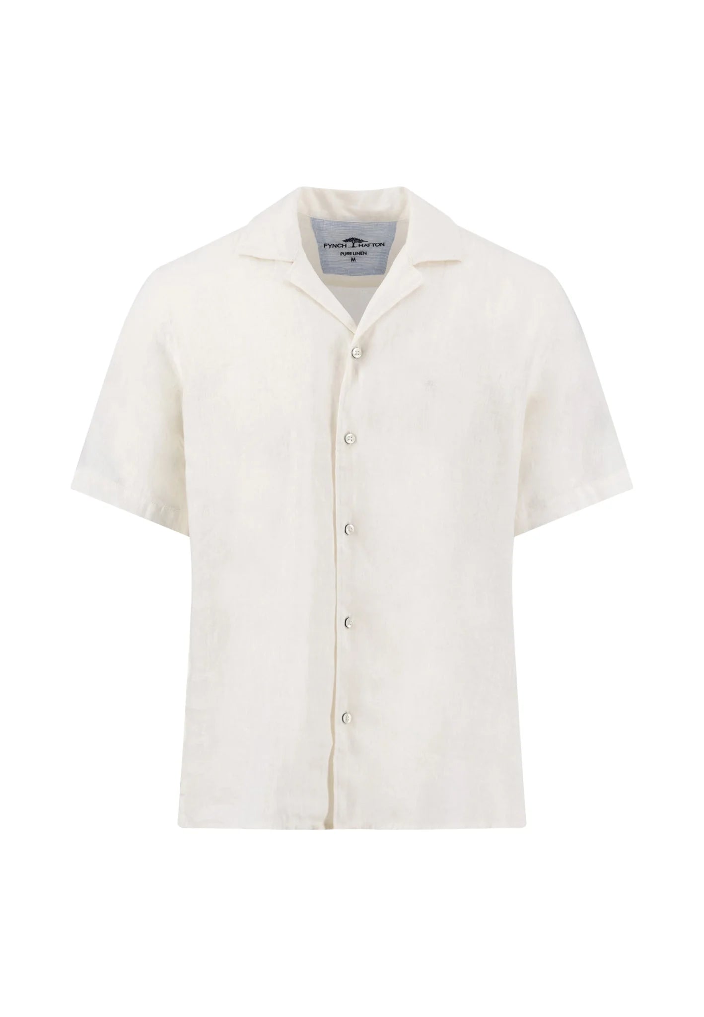 White short-sleeve shirt on a white background