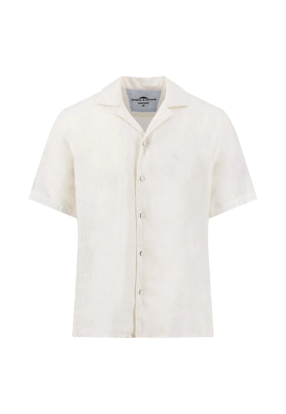White short-sleeve shirt on a white background