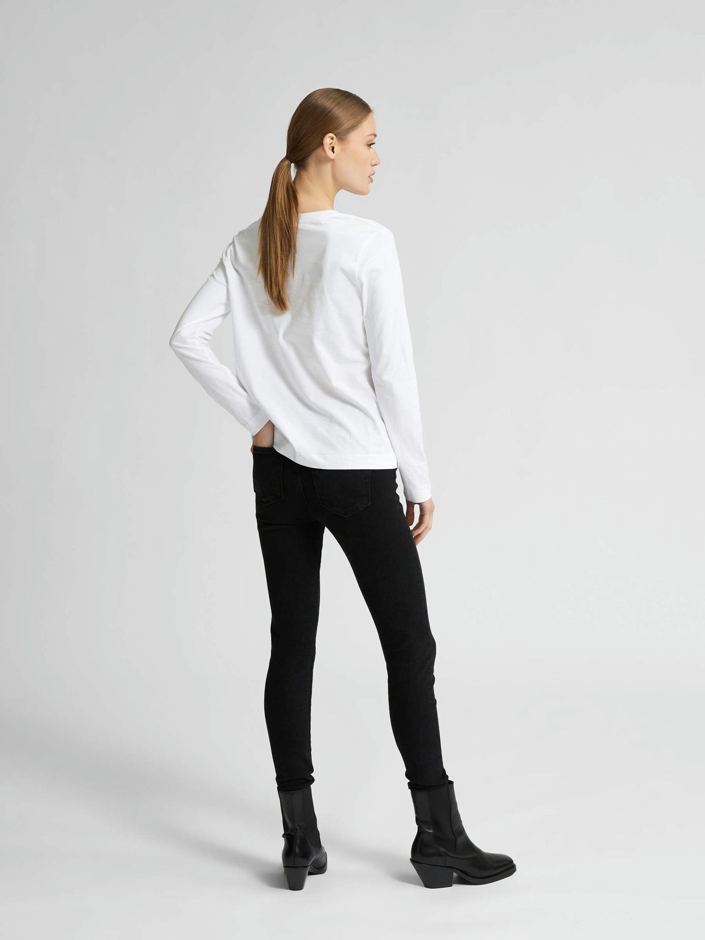 Selected Femme Long Sleeved T-Shirt - White