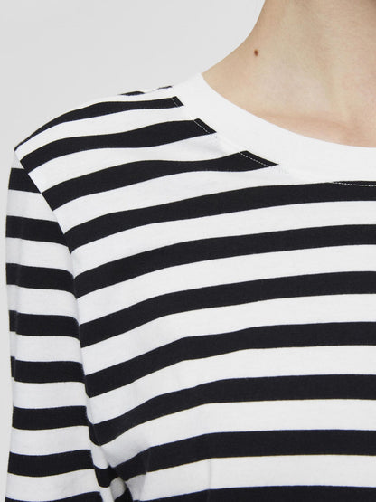 Selected Femme Striped Long Sleeved T-Shirt