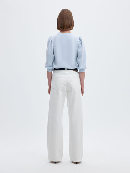 Selected Tenny Puff Sleeve Sweater - Cashmere Blue