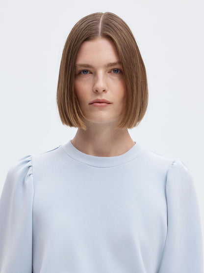 Selected Tenny Puff Sleeve Sweater - Cashmere Blue