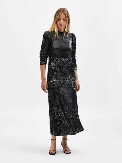 Selected Femme Miley Sequin Maxi Dress