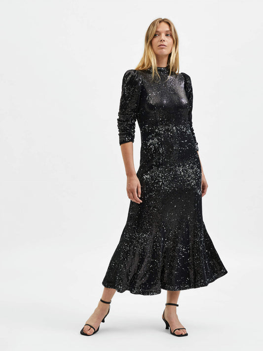 Selected Femme Miley Sequin Maxi Dress