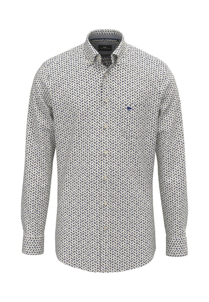 Fynch Hatton Graphic Print Shirt - Air Blue