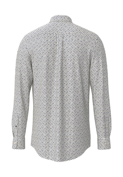 Fynch Hatton Graphic Print Shirt - Air Blue