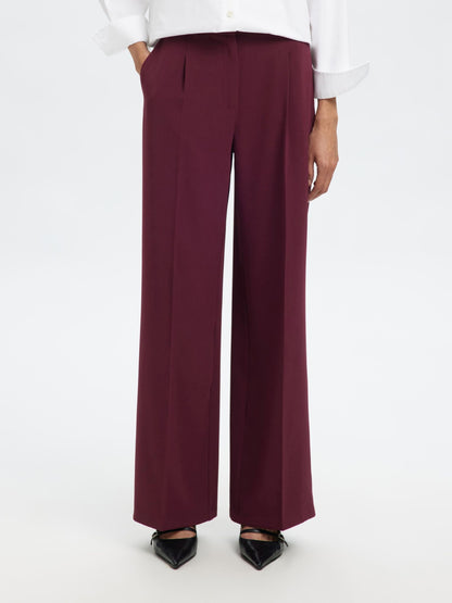 Selected Tinni Mid Rise Wide Pants - Fig