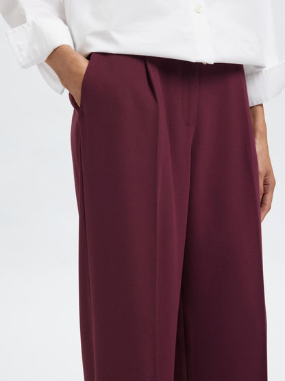 Selected Tinni Mid Rise Wide Pants - Fig