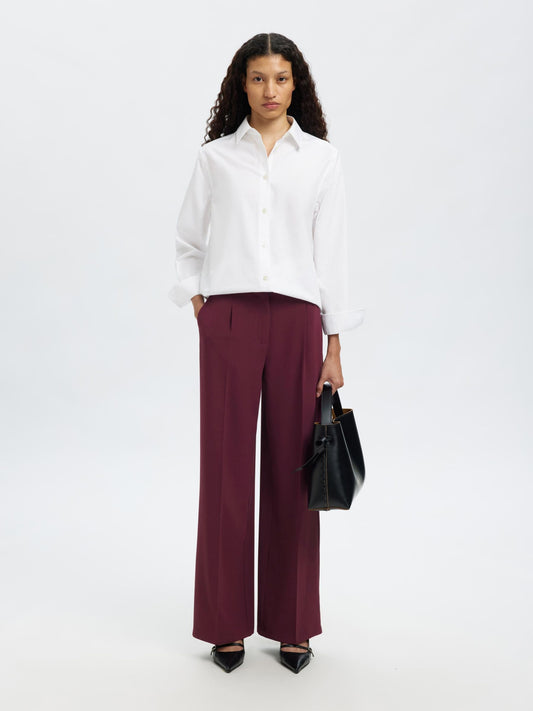 Selected Tinni Mid Rise Wide Pants - Fig