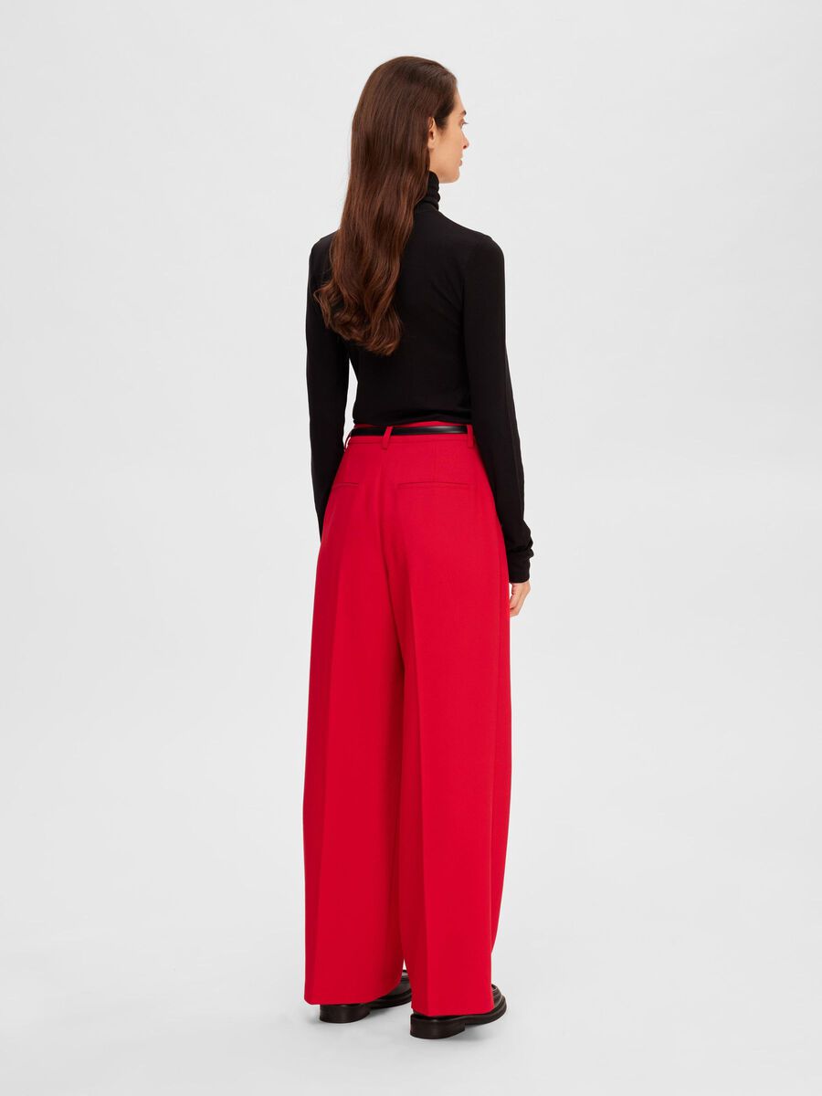 Selected Femme Maggie Wide-Leg Trousers - Ski Patrol