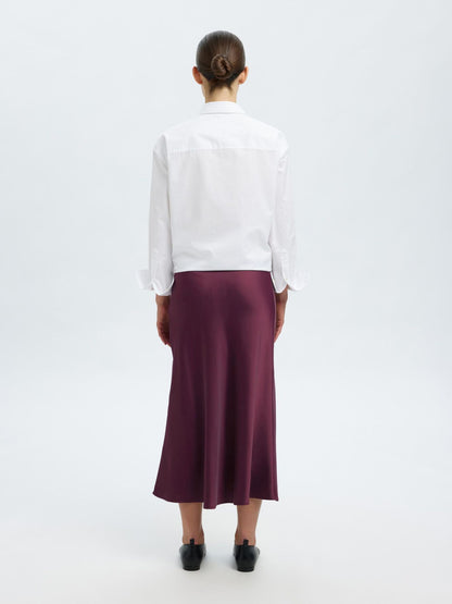 Selected Lena High Waist Midi Skirt - Fig