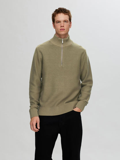 Selected Homme Haxel Half Zip - Kalamata