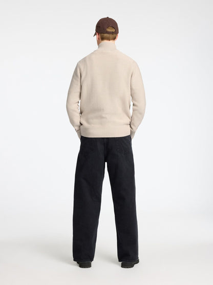 Selected Homme Haxel Half Zip - Oatmeal