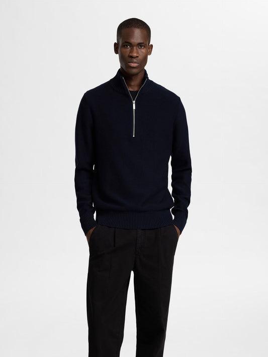 Selected Homme Haxel Half Zip - Sky Captain