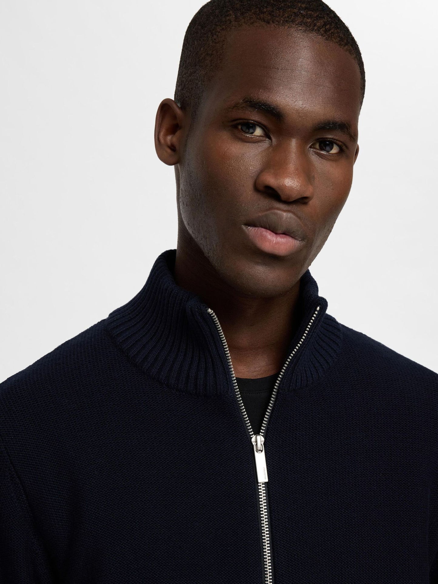 Selected Homme Haxel Half Zip - Sky Captain