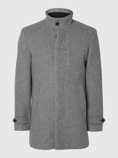 Selected Homme Reuben coat - Light Grey Melange