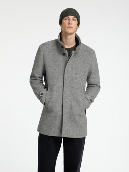 Selected Homme Reuben coat - Light Grey Melange