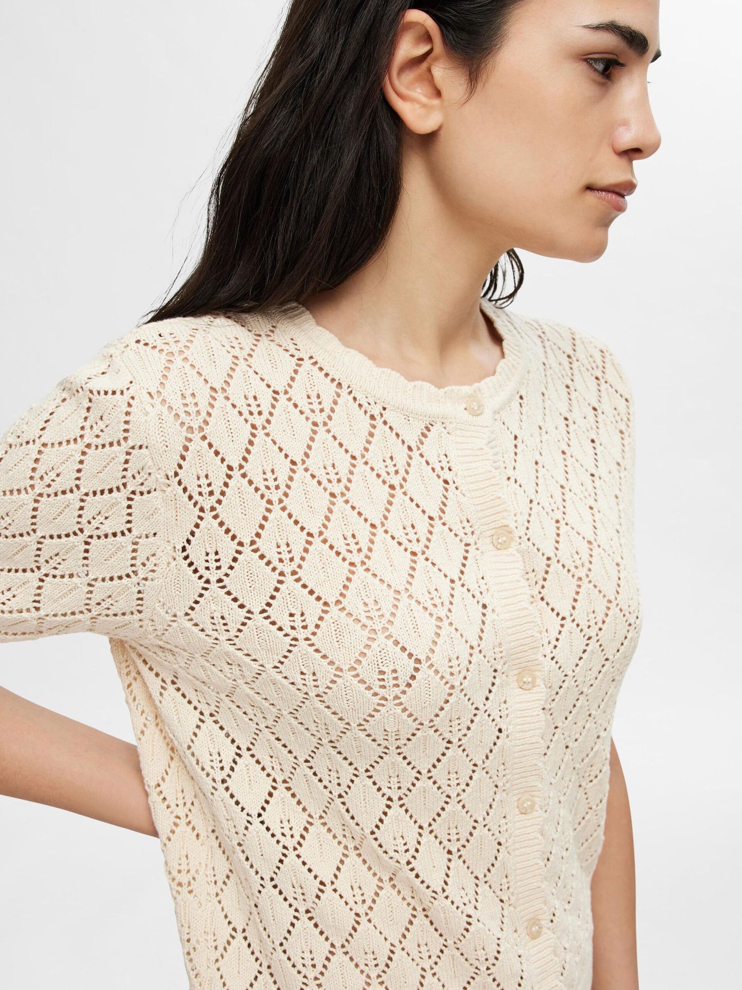 Selected Femme Sofia Knit Cardigan - Birch