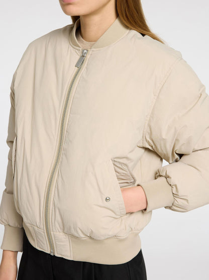 Selected Femme Emma Bomber Jacket - Beige