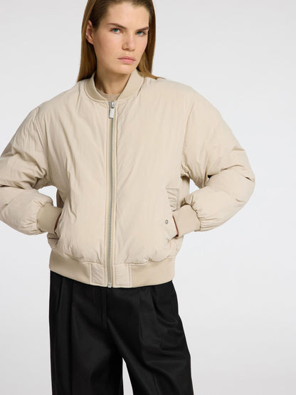 Selected Femme Emma Bomber Jacket - Beige