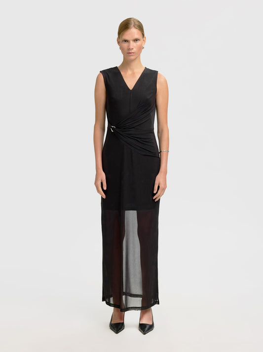 Selected Olga Slim Ankle Dress - Black