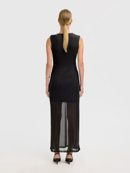 Selected Olga Slim Ankle Dress - Black