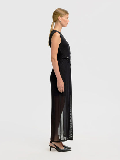 Selected Olga Slim Ankle Dress - Black