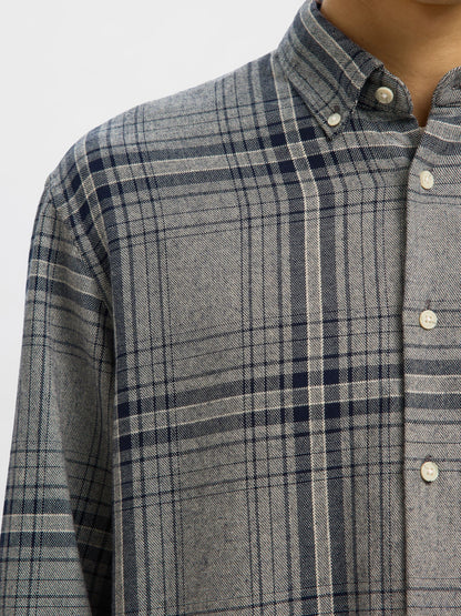 Selected Noah Long Sleeve Shirt - Sky Captain
