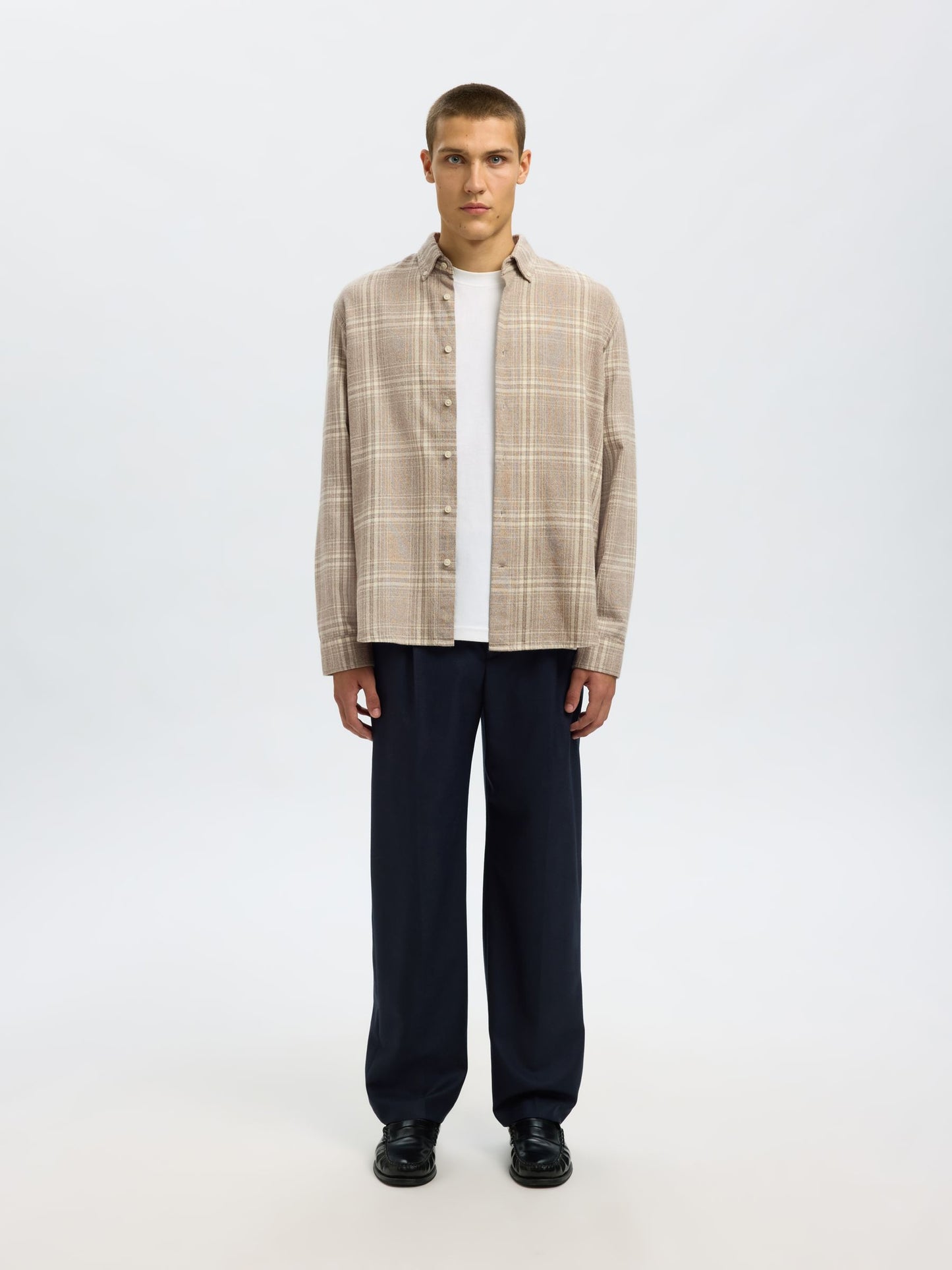 Selected Noah Long Sleeve Shirt - Asparagus